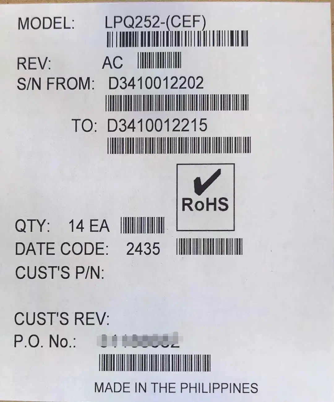 ARTESYN LPQ252-CEF ,LPQ250 SERIES,for powering portable devices