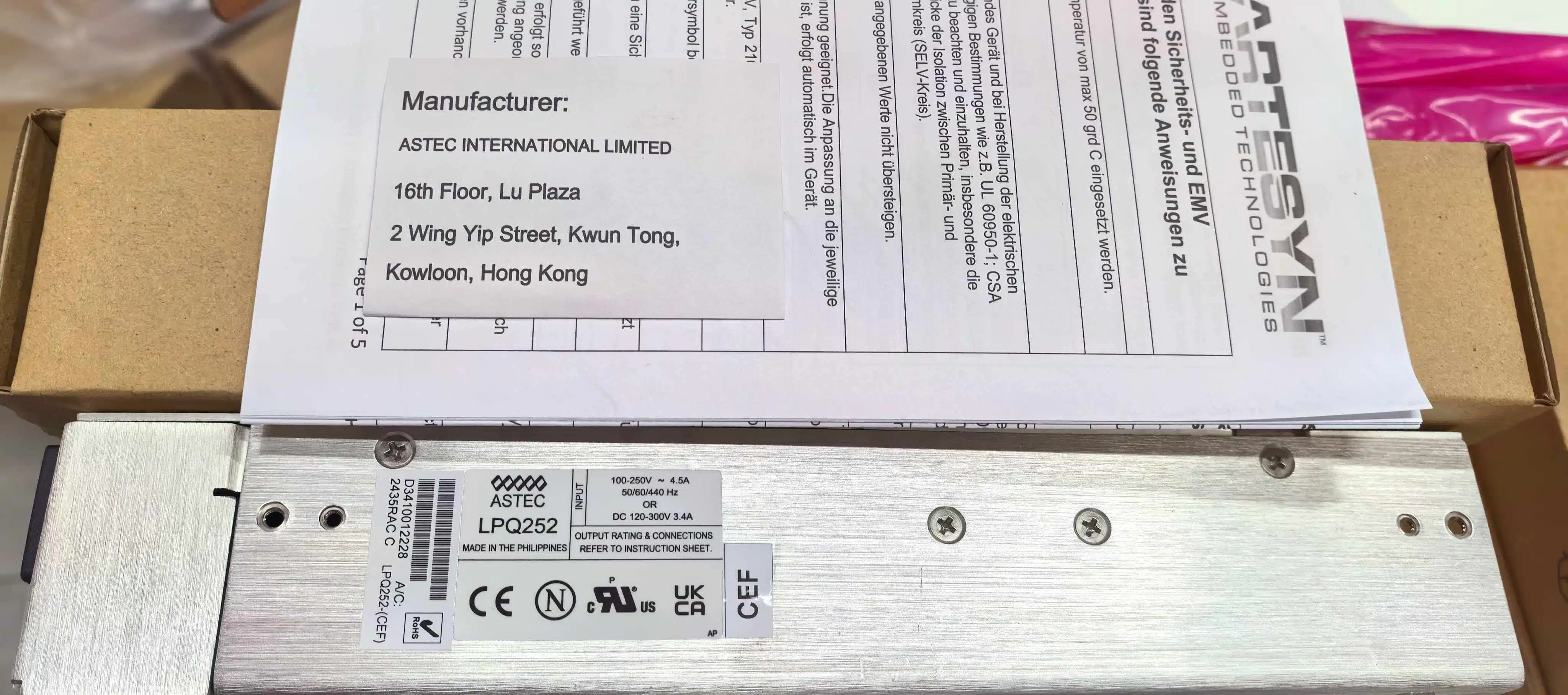 LPQ252 ARTESYN: стабильность для смартфонов