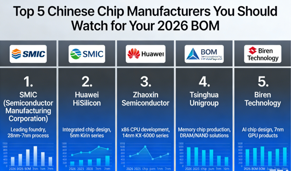 Top 5 Chinese Chip Manufacturers You Should Watch for Your 2026 BOM