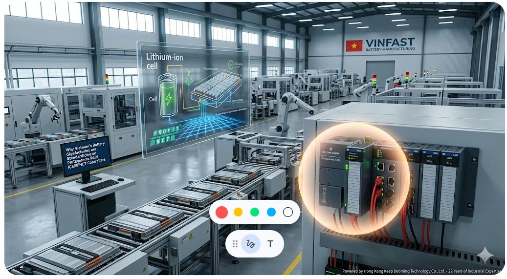 Why Vietnam’s Battery Gigafactories are Standardizing on PACSystems RX3i IC695PNC001 PROFINET Controllers